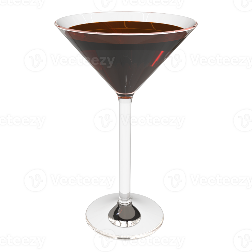 elegant 3d Martini Glas - - ein anspruchsvoll Toast zu Kunst png