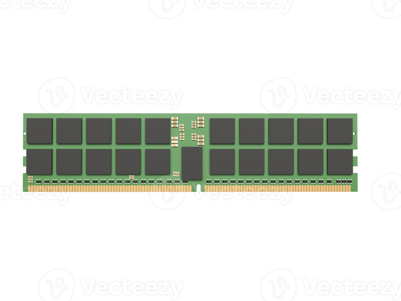 3D Realistic DDR5 RAM Rendering - Cutting-Edge Memory Visualization png