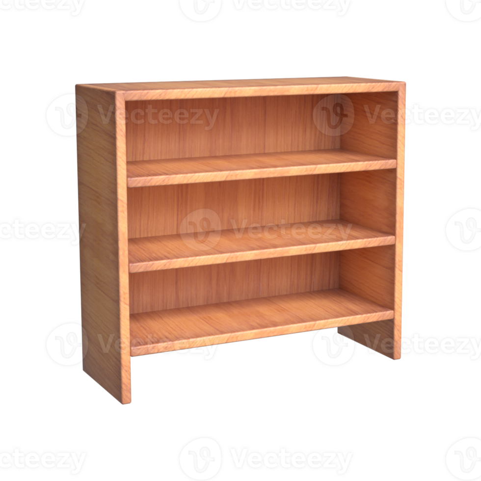 3D Shelf shoes. Shelves closet realistic wooden shoe rack, png