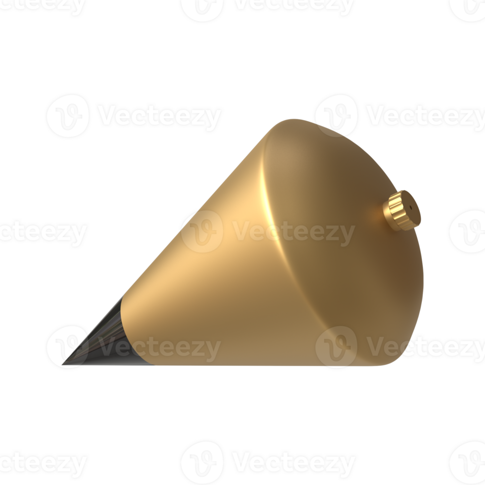 3D Plumb bob realistic rendering png