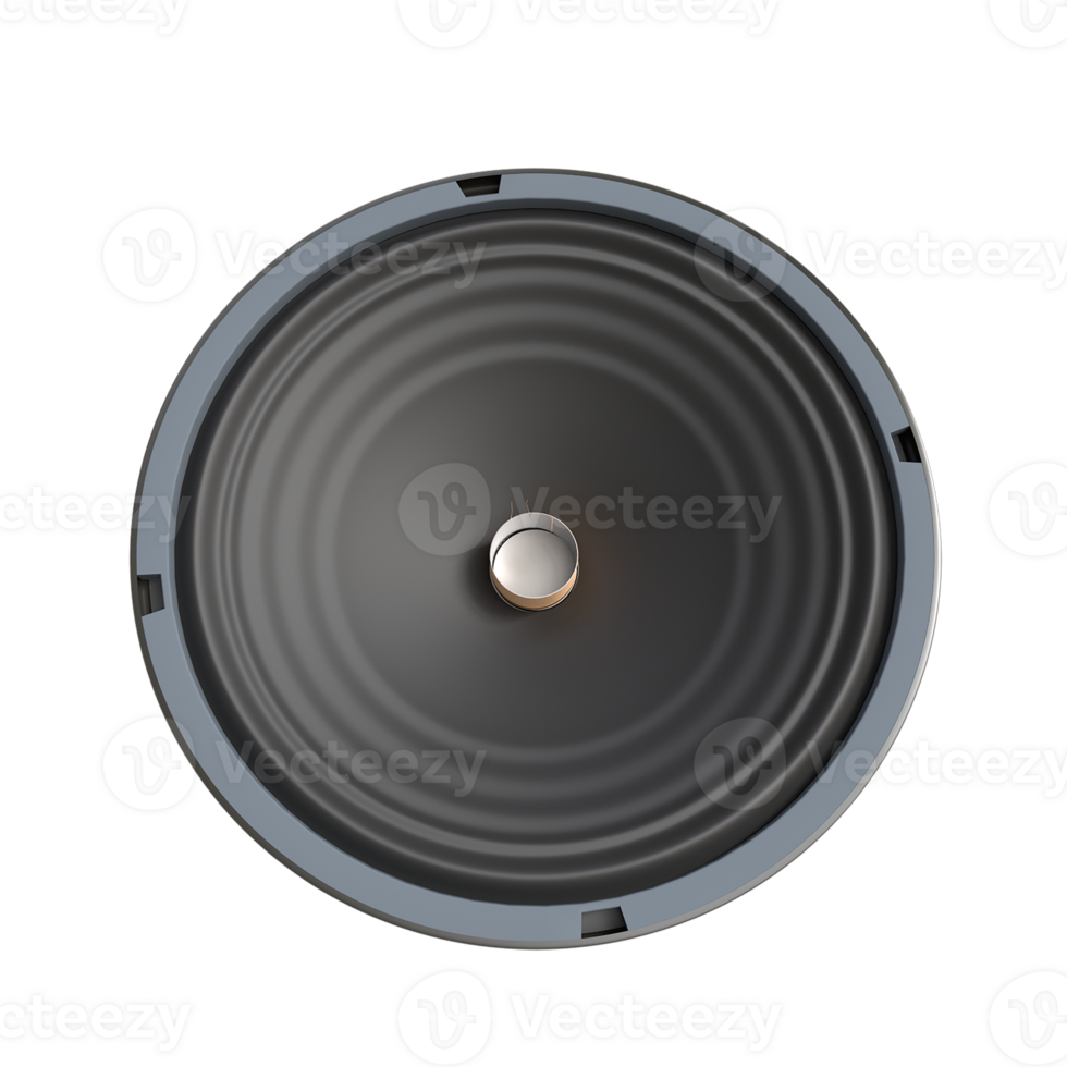 High-Fidelity 3D Audio Speaker Illustration - Sound Technology and Entertainment Concept png