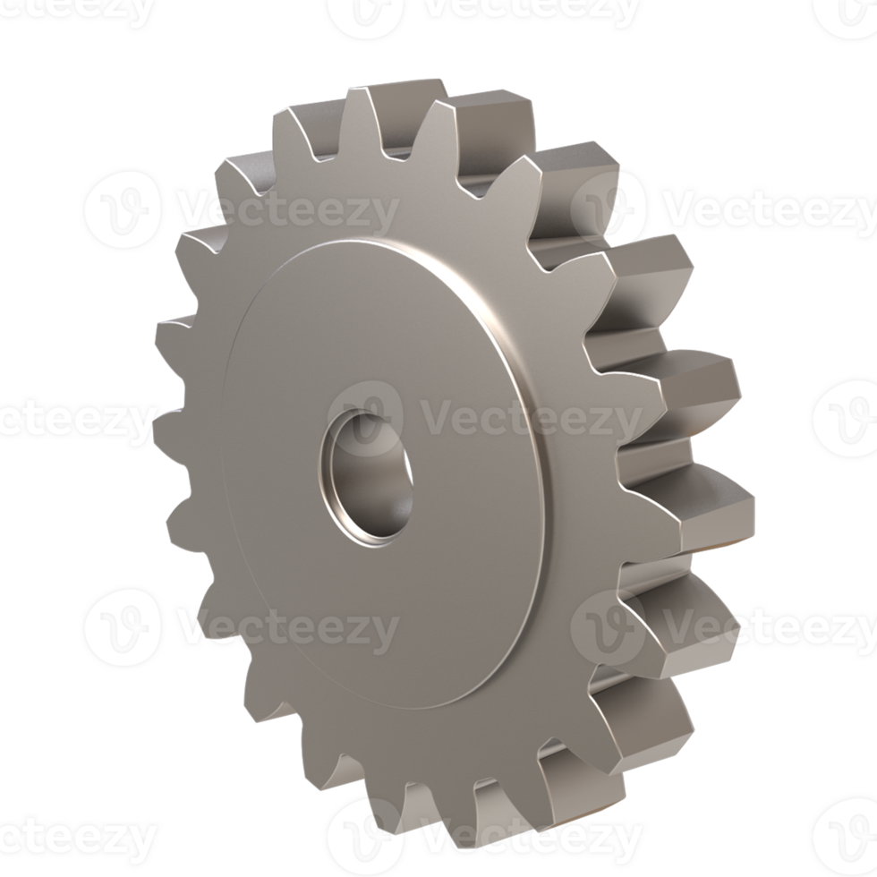 3d realista engranaje - precisión Ingenieria en Tres dimensiones png