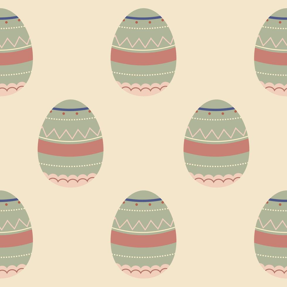 Easter eggs seamless pattern, Easter symbol, decorative vector elements, Easter eggs simple pattern