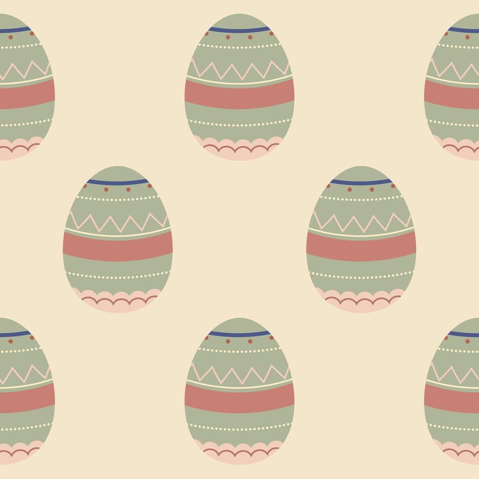 Easter eggs seamless pattern, Easter symbol, decorative vector elements, Easter eggs simple pattern