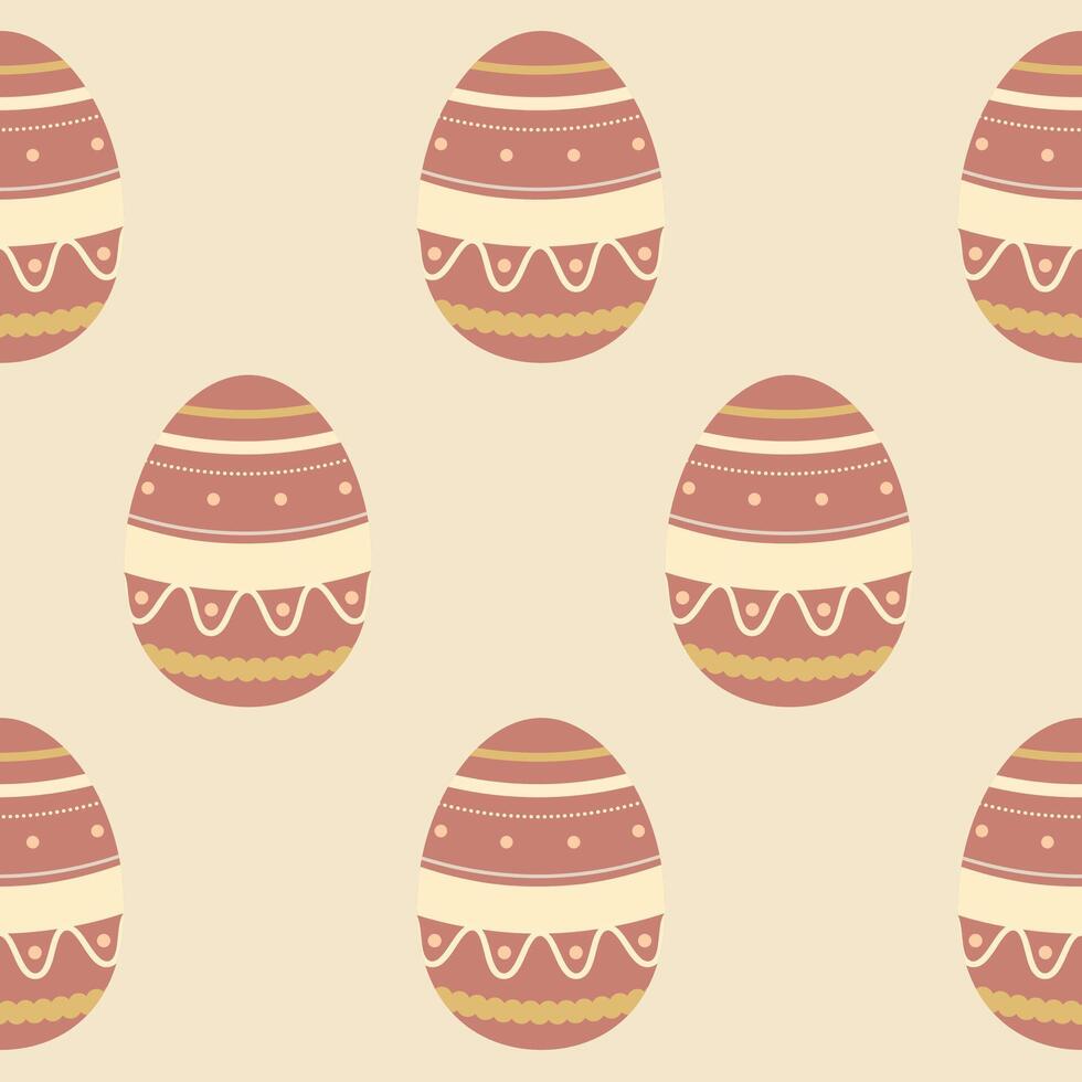 Easter eggs seamless pattern, Easter symbol, decorative vector elements, Easter eggs simple pattern