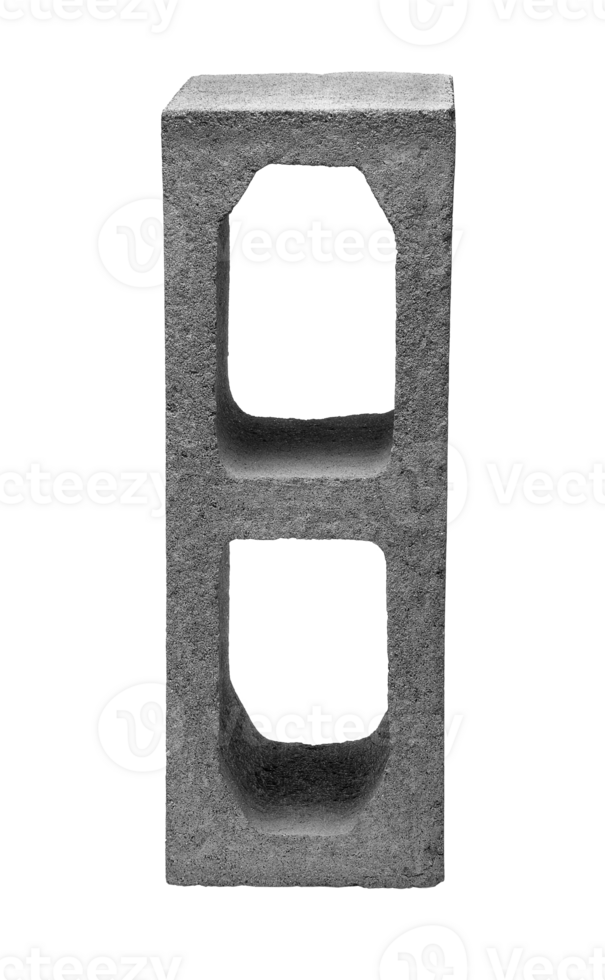 concrete block on cutout background png