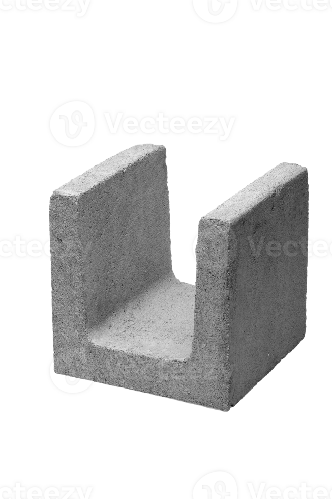 concrete block on cutout background png