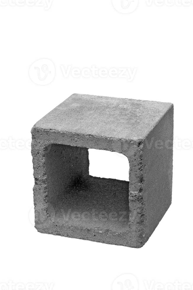 concrete block on cutout background png