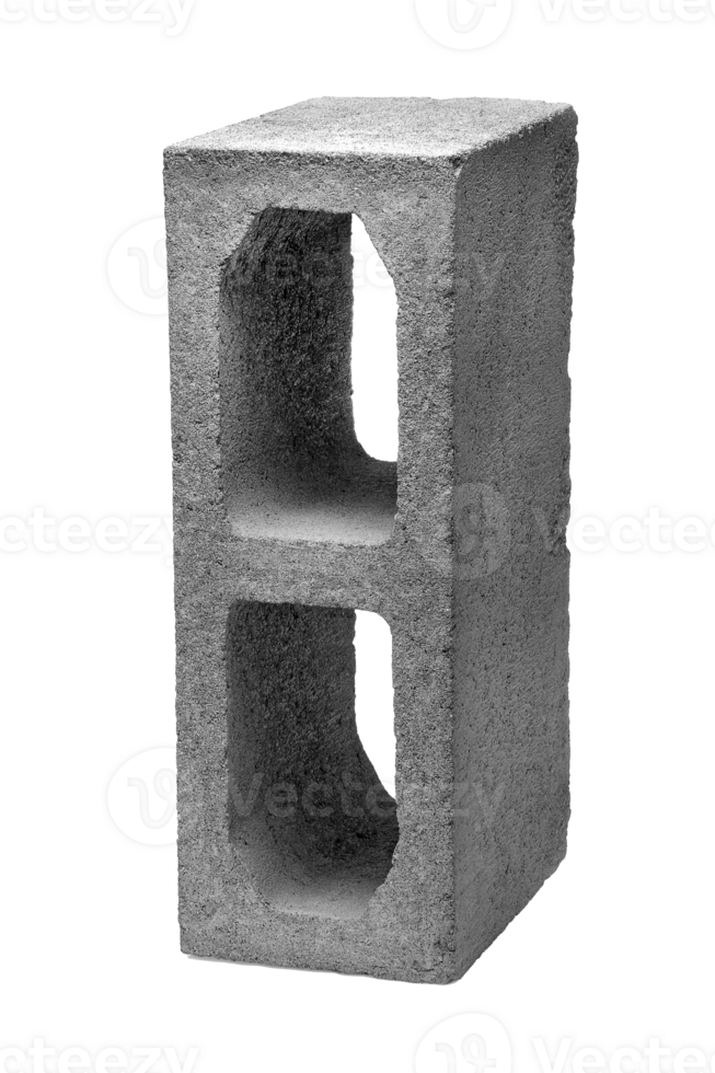 concrete block on cutout background png