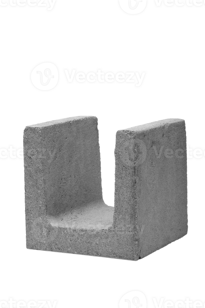 concrete block on cutout background png