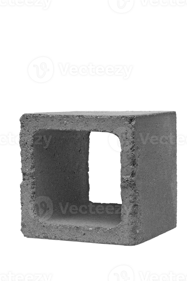 concrete block on cutout background png