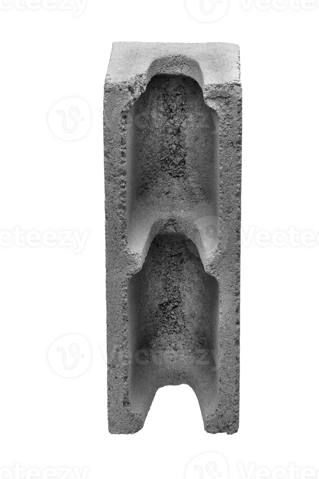 concrete block on cutout background png