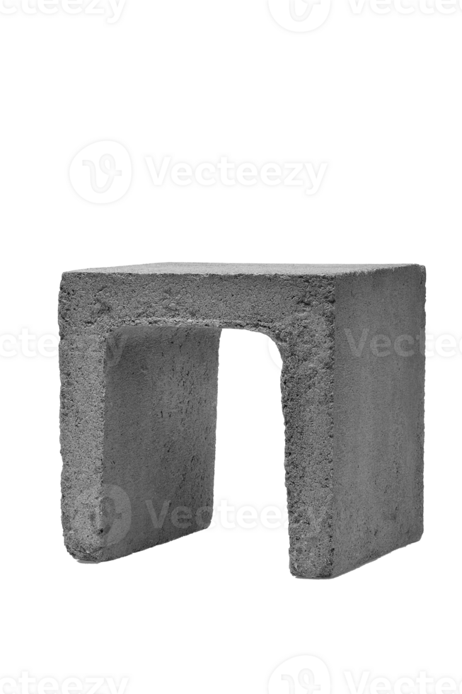 concrete block on cutout background png