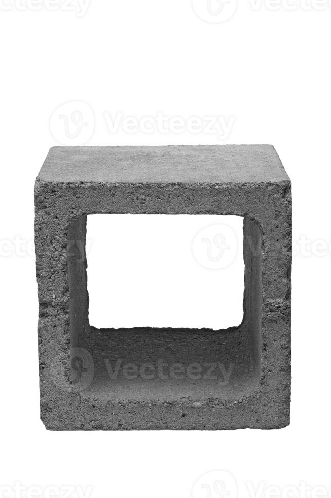 concrete block on cutout background png
