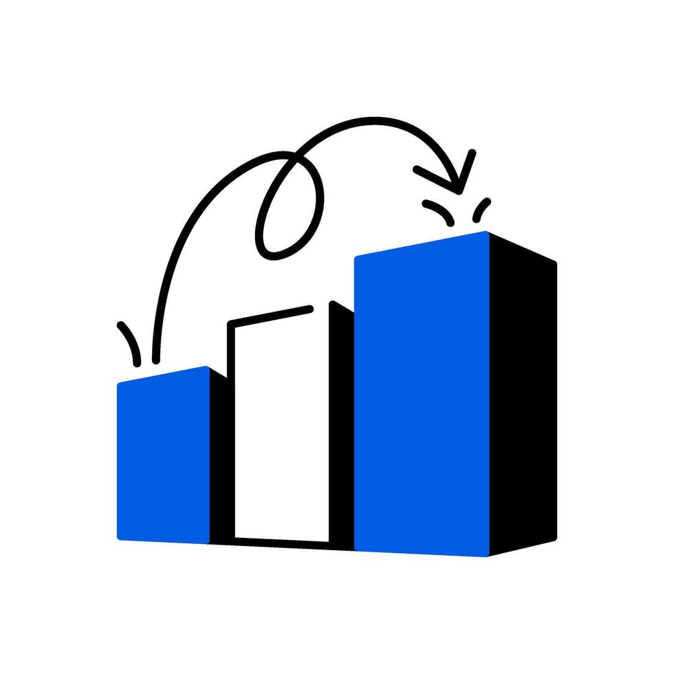 Vector illustration Bar Chart Icon