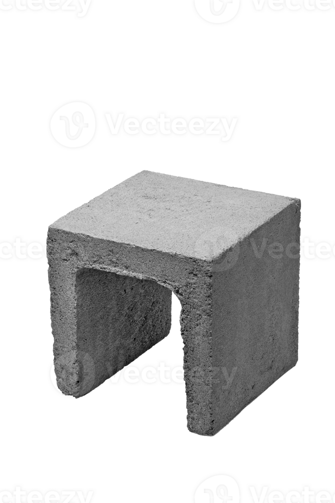 concrete block on cutout background png
