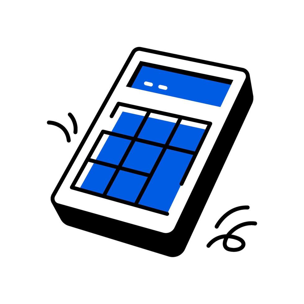 Vector illustration Calculator Icon