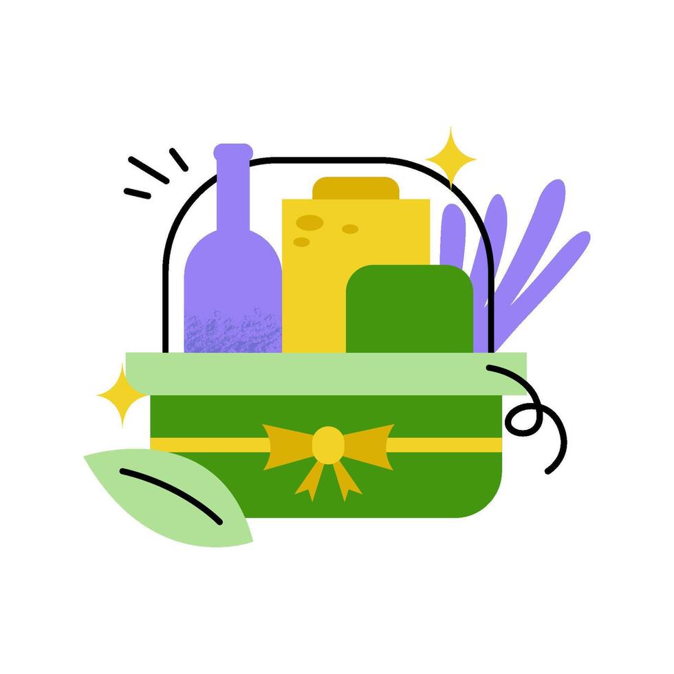 Vector Illustration Hampers  Icon