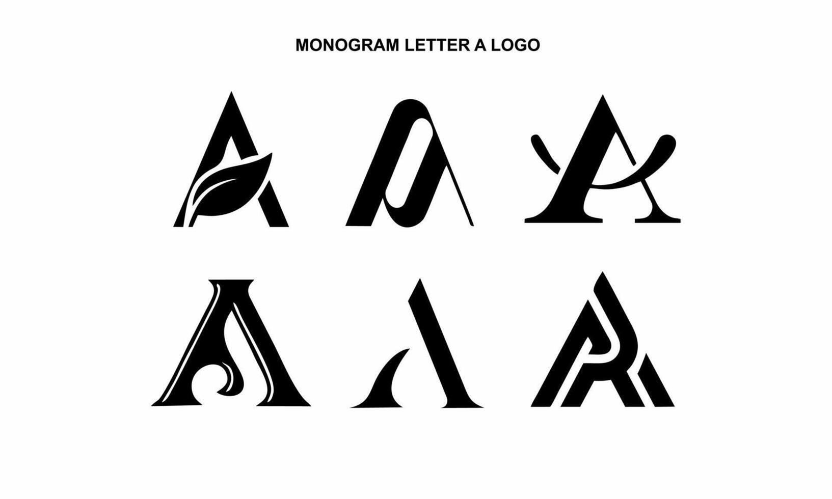 monograma letra un moderno vector