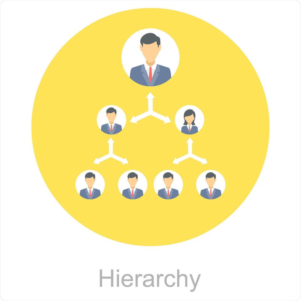 Hierarchy and organization icon concept vector