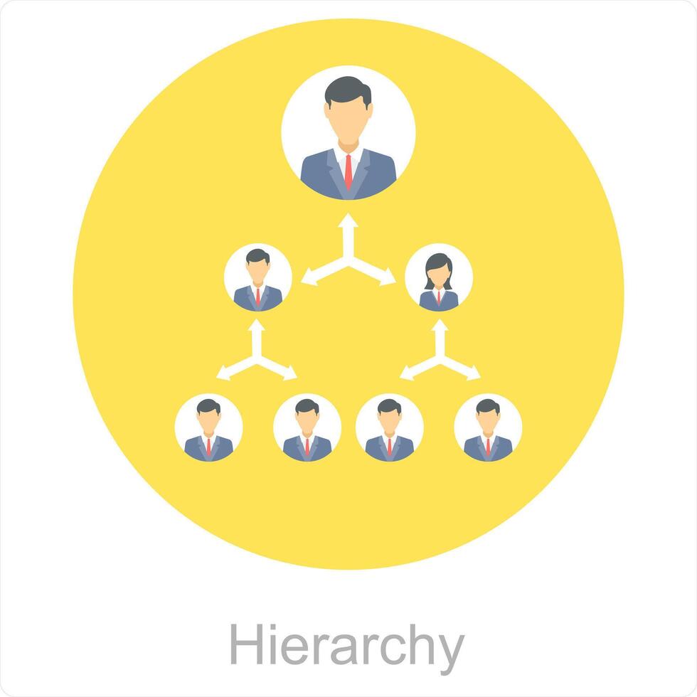 Hierarchy and organization icon concept vector