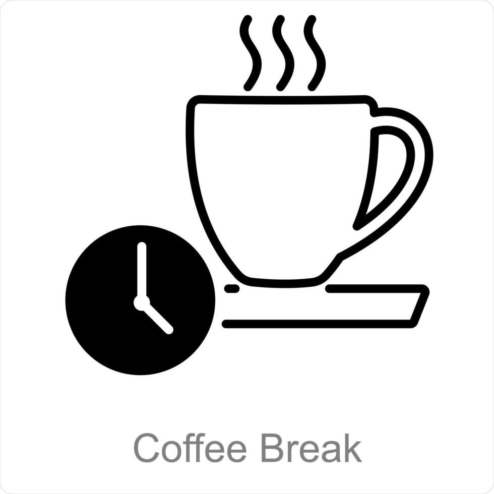 Coffee Break and cup icon concept vector