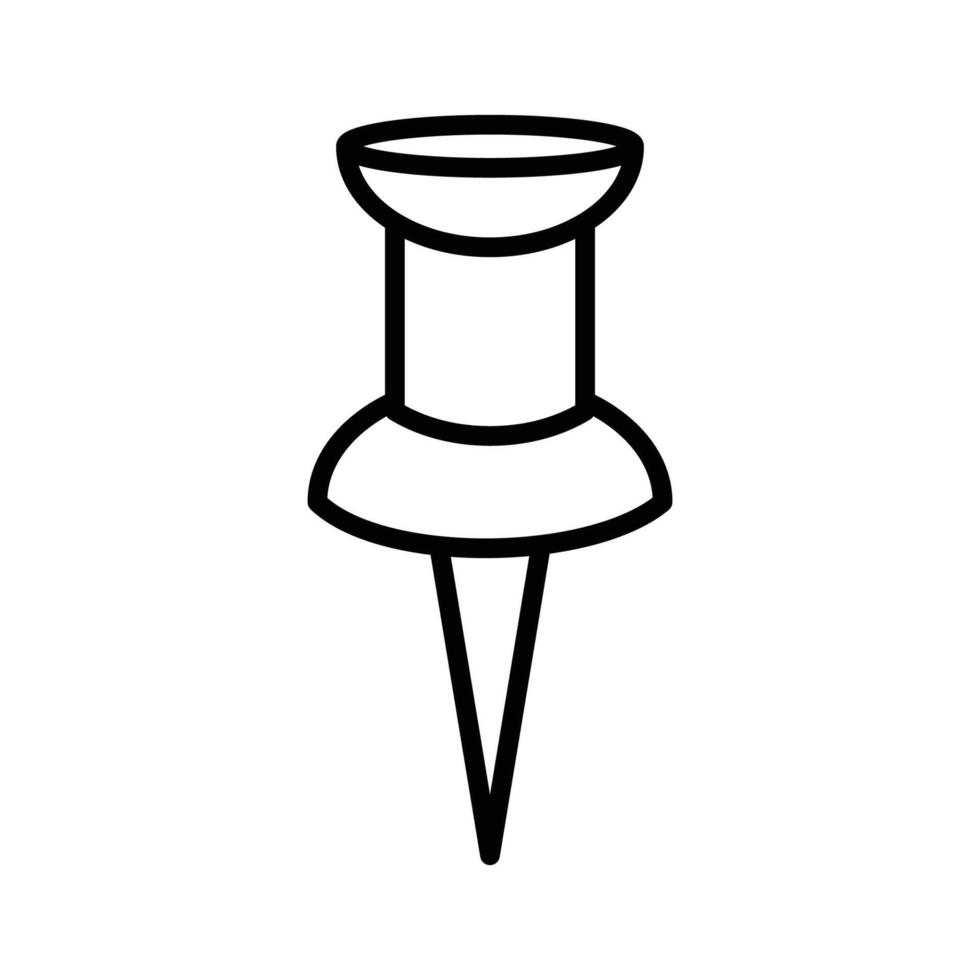 push pin icon vector design template in white background