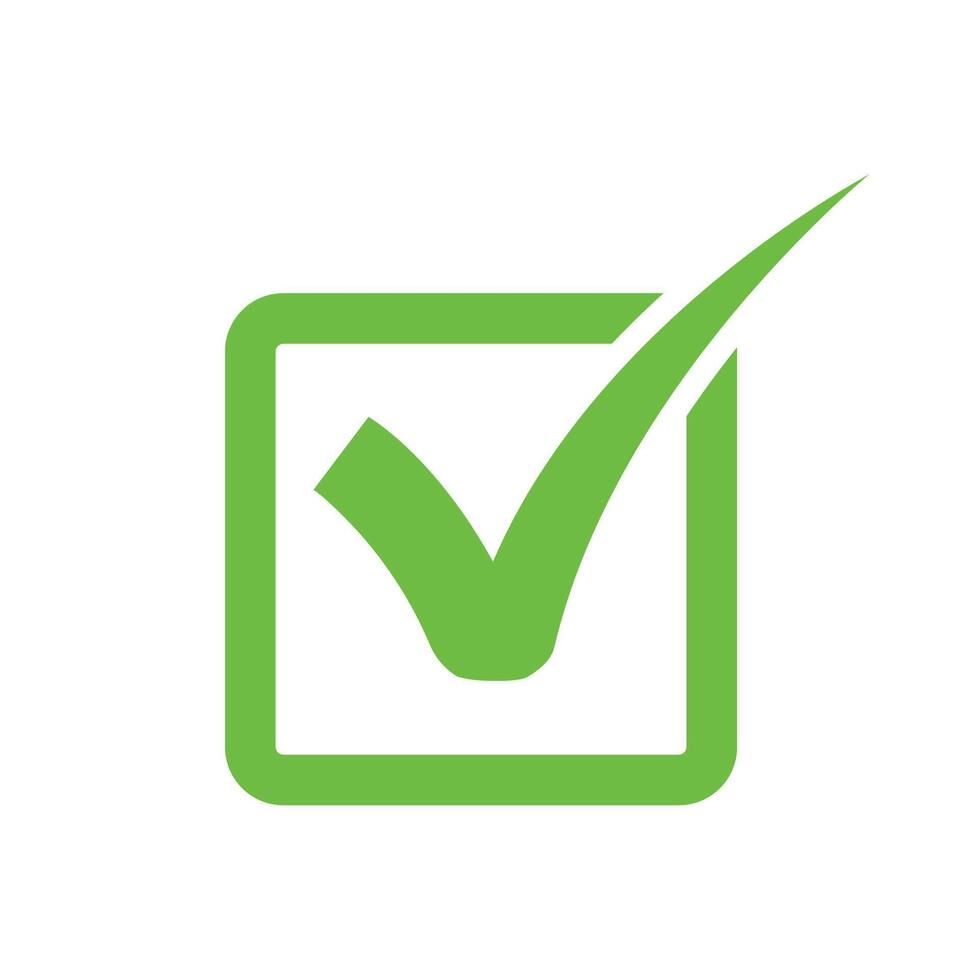 check mark icon vector design template in white background