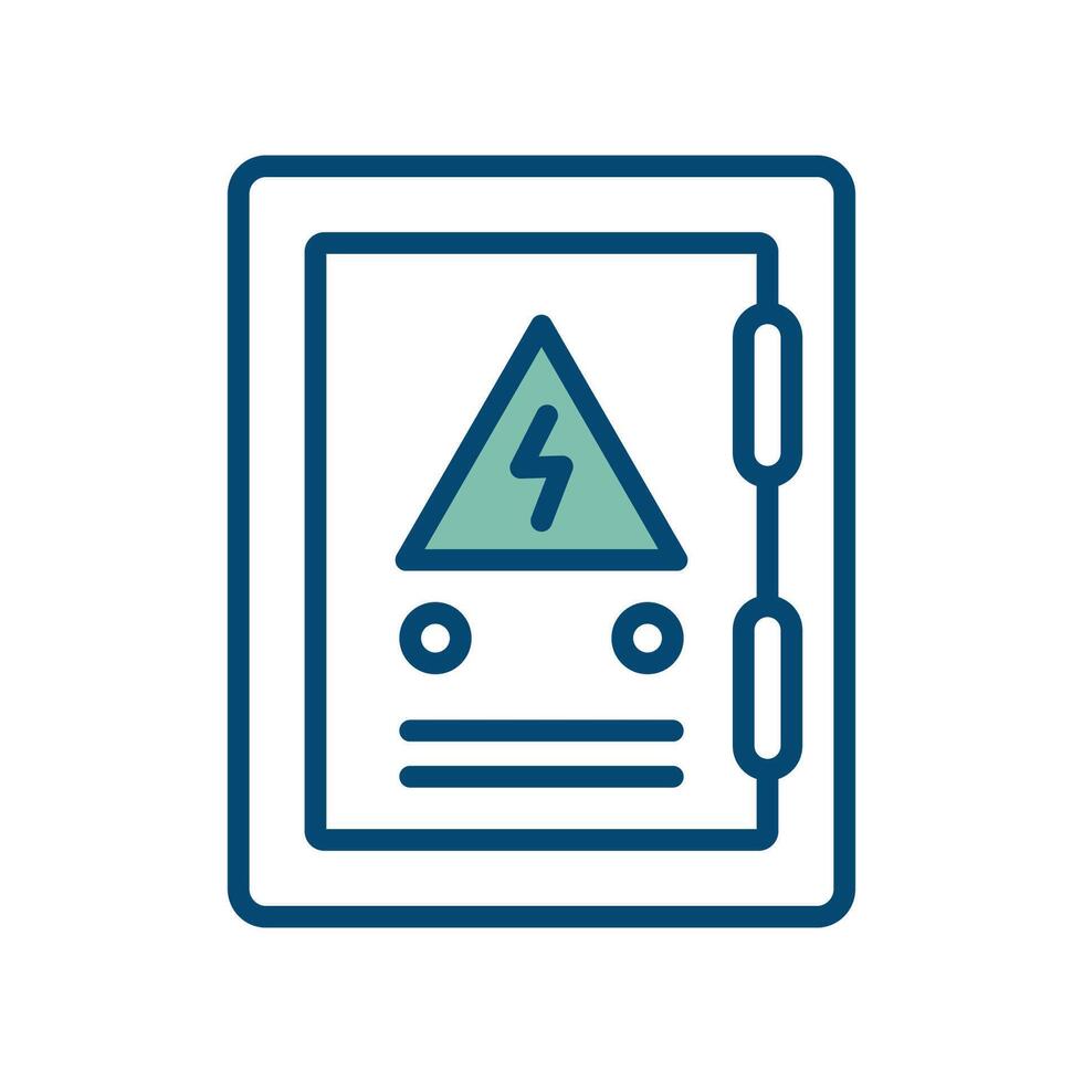 electrical panel icon vector design template in white background