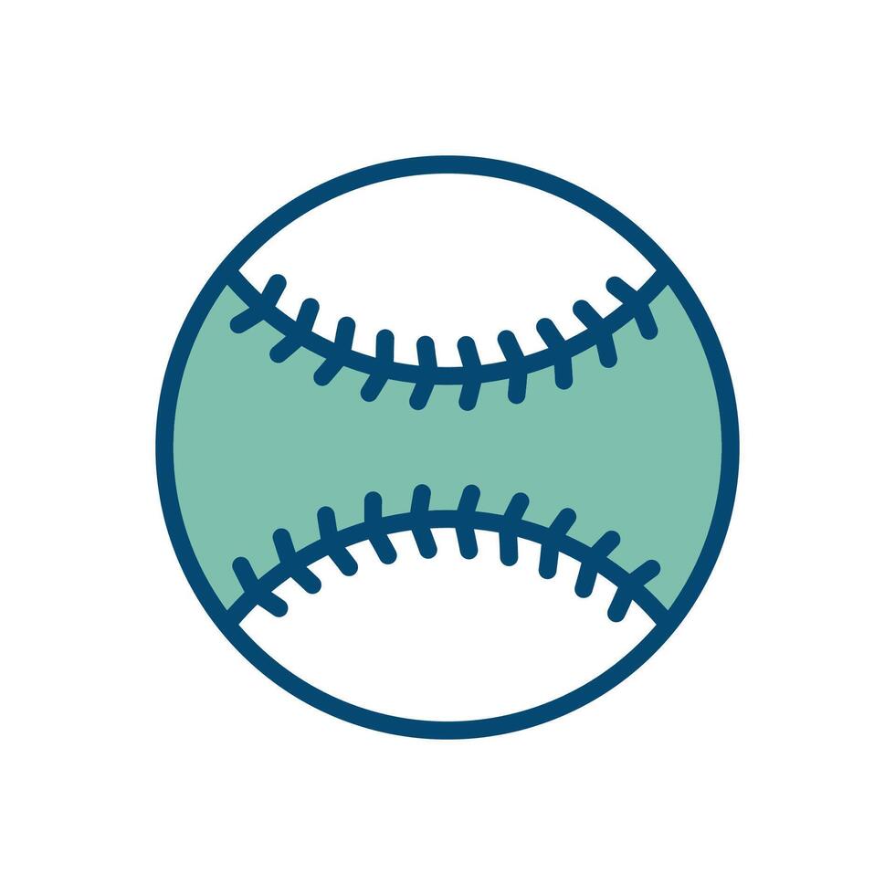 baseball icon vector design template in white background