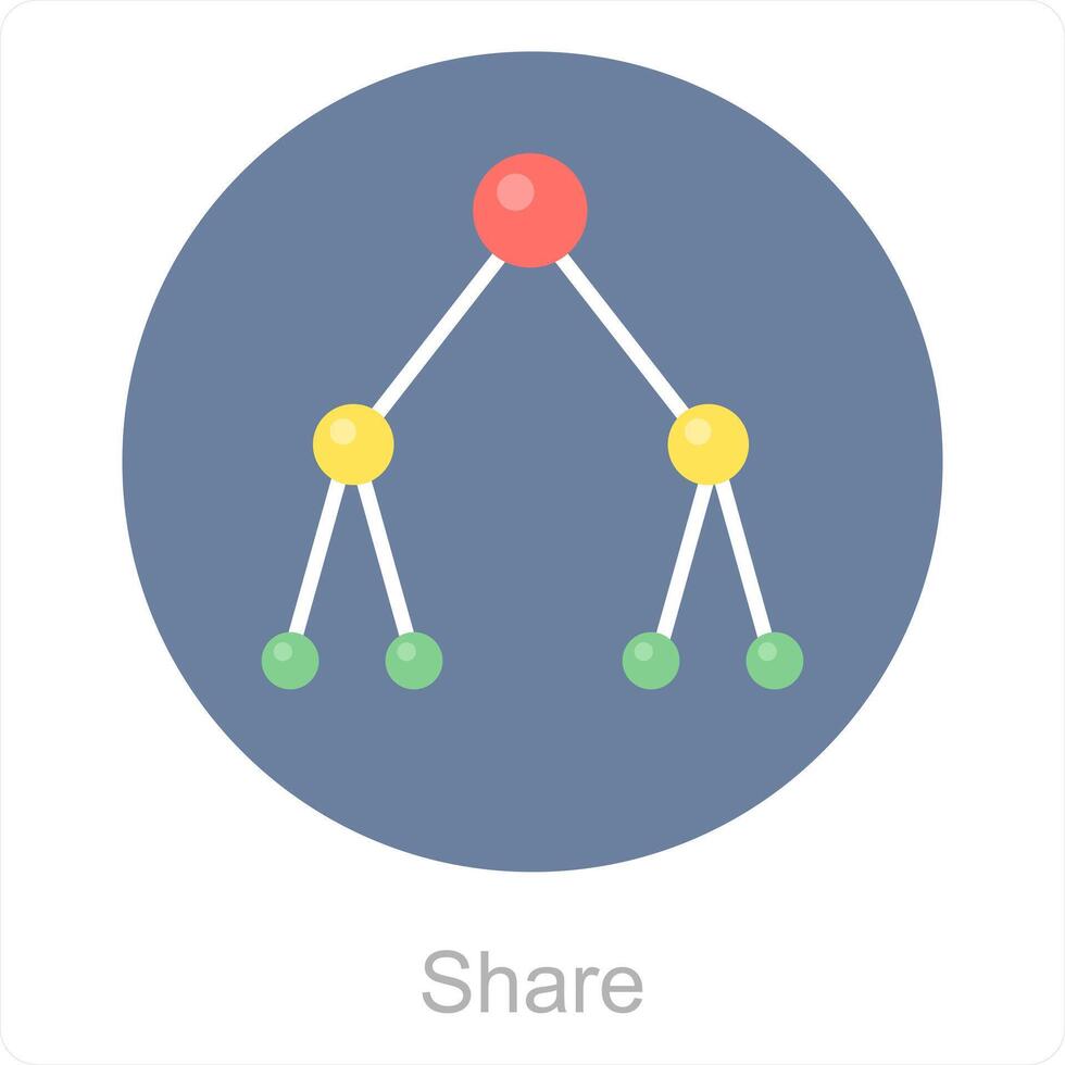 Share and transfer icon concept vector