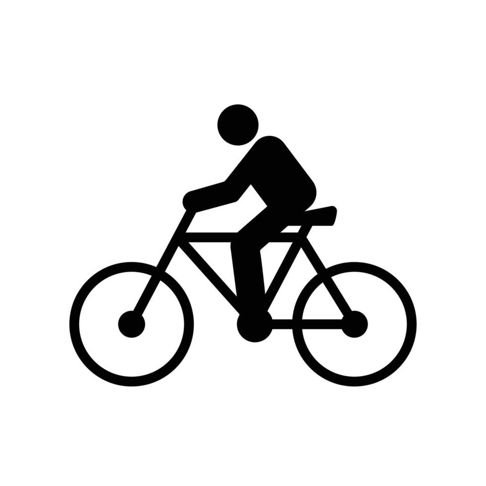 bicicleta icono vector diseño modelo en blanco antecedentes