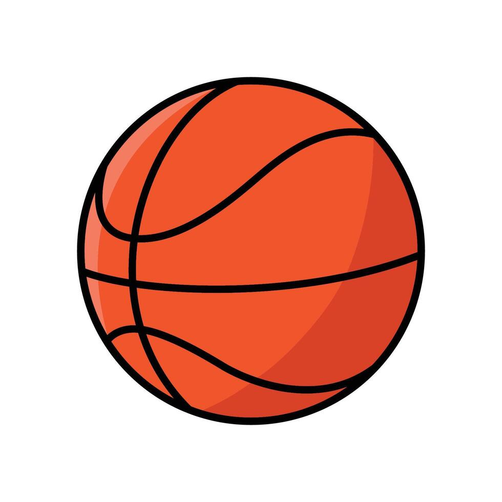 basketball icon vector design template in white background