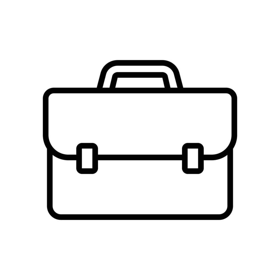 briefcase icon vector design template in white background