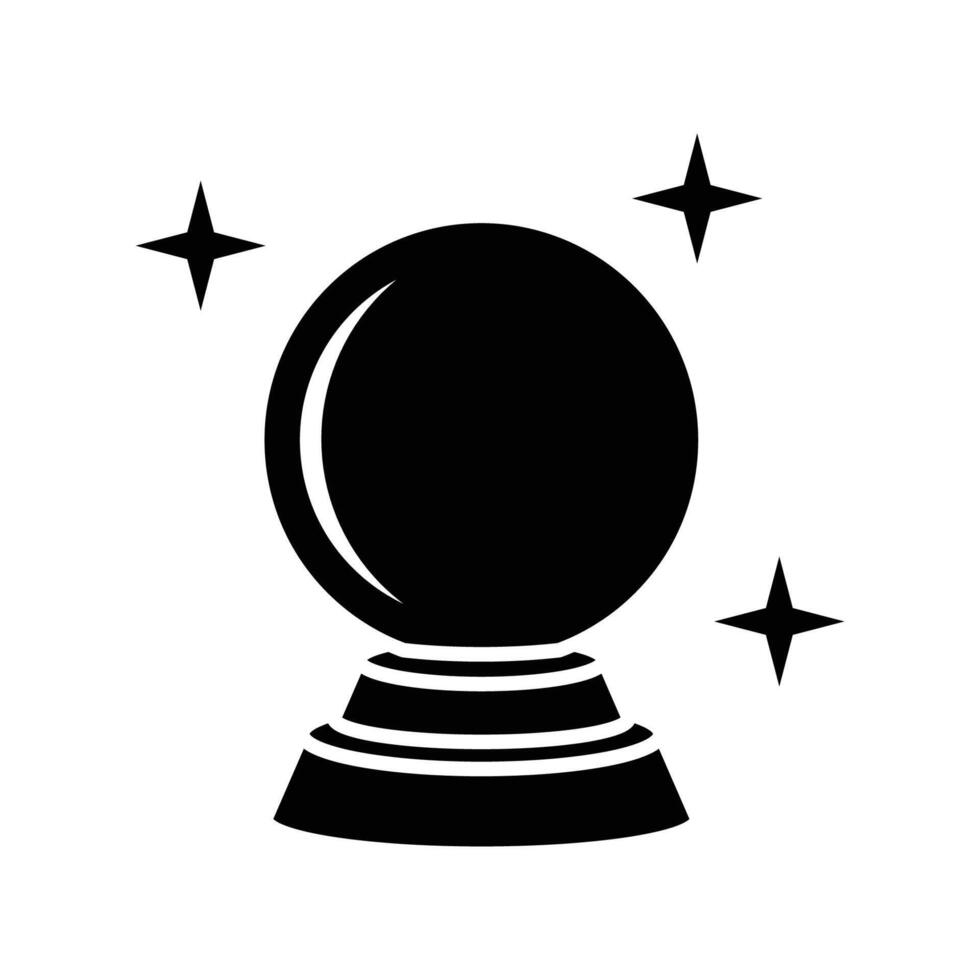 magic ball icon vector design template in white background