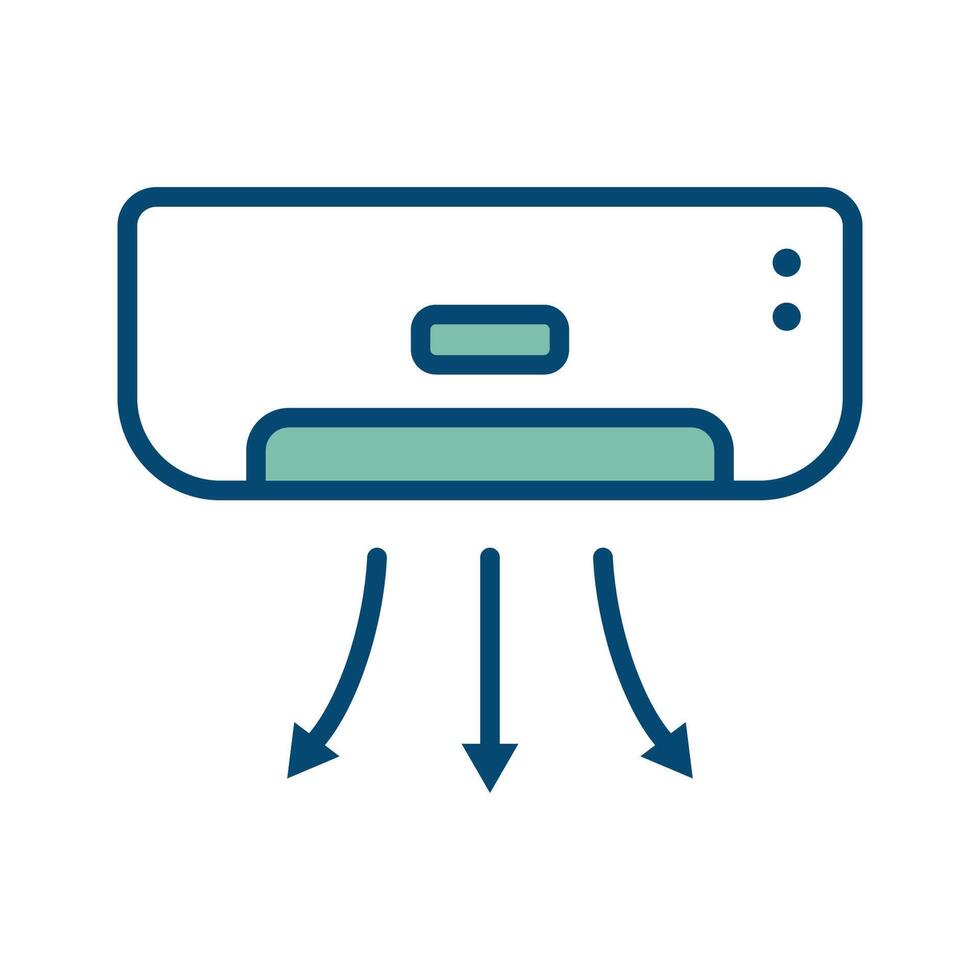 air conditioner icon vector design template in white background