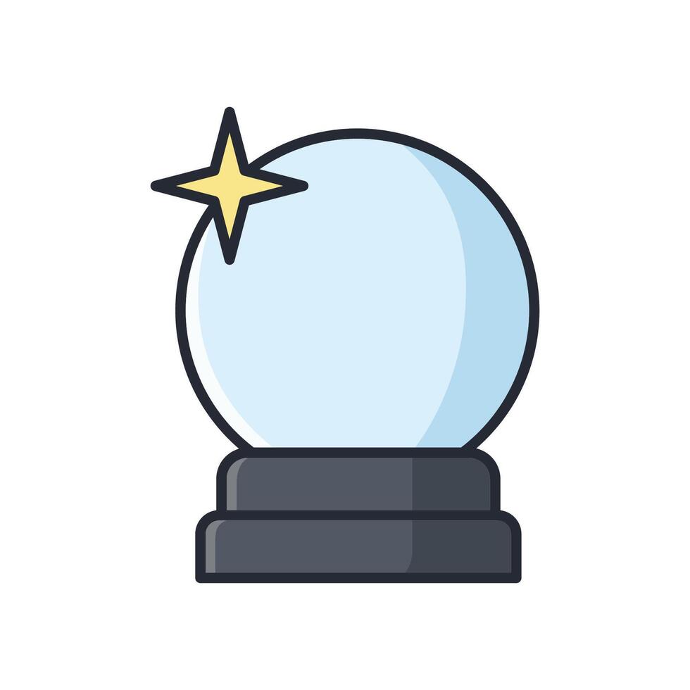 magic ball icon vector design template in white background