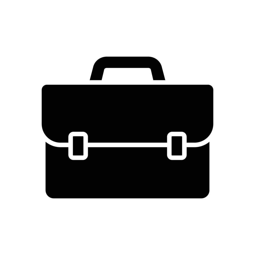 briefcase icon vector design template in white background