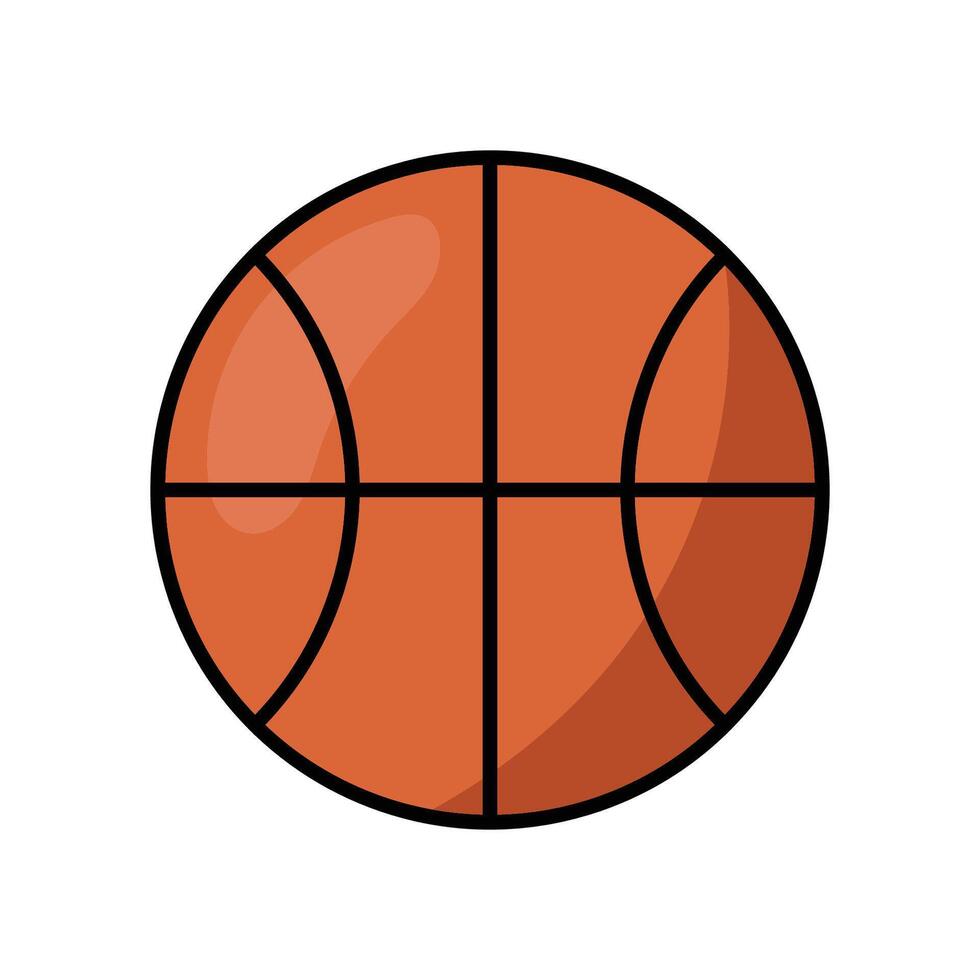 basketball icon vector design template in white background