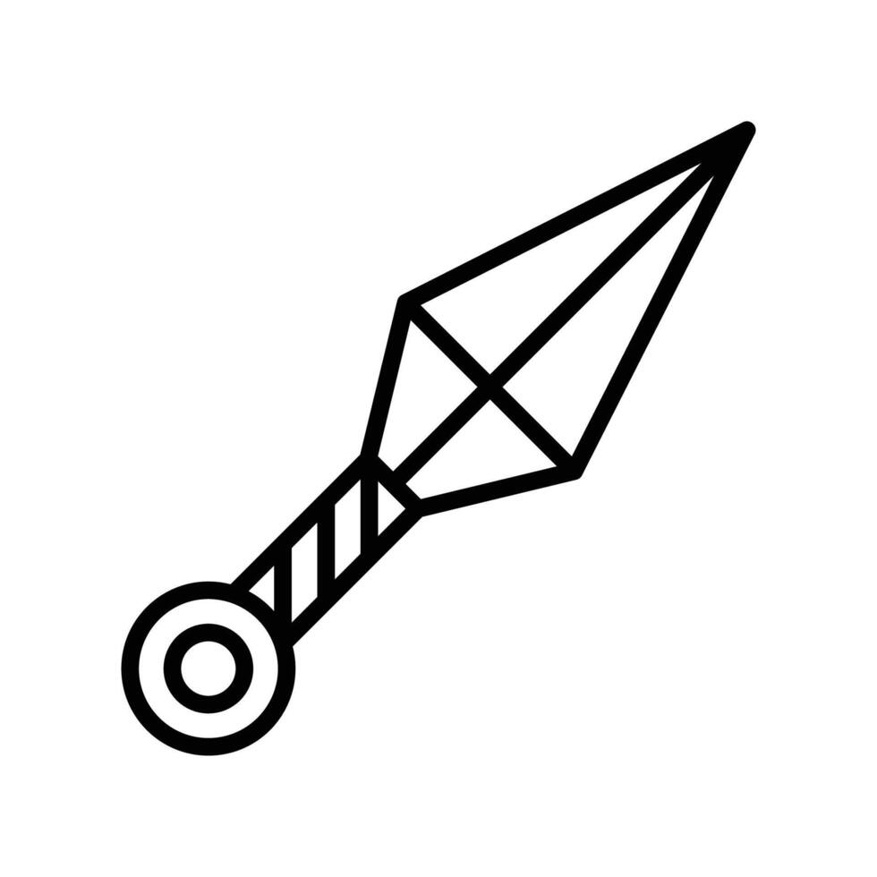 kunai icono vector diseño modelo en blanco antecedentes