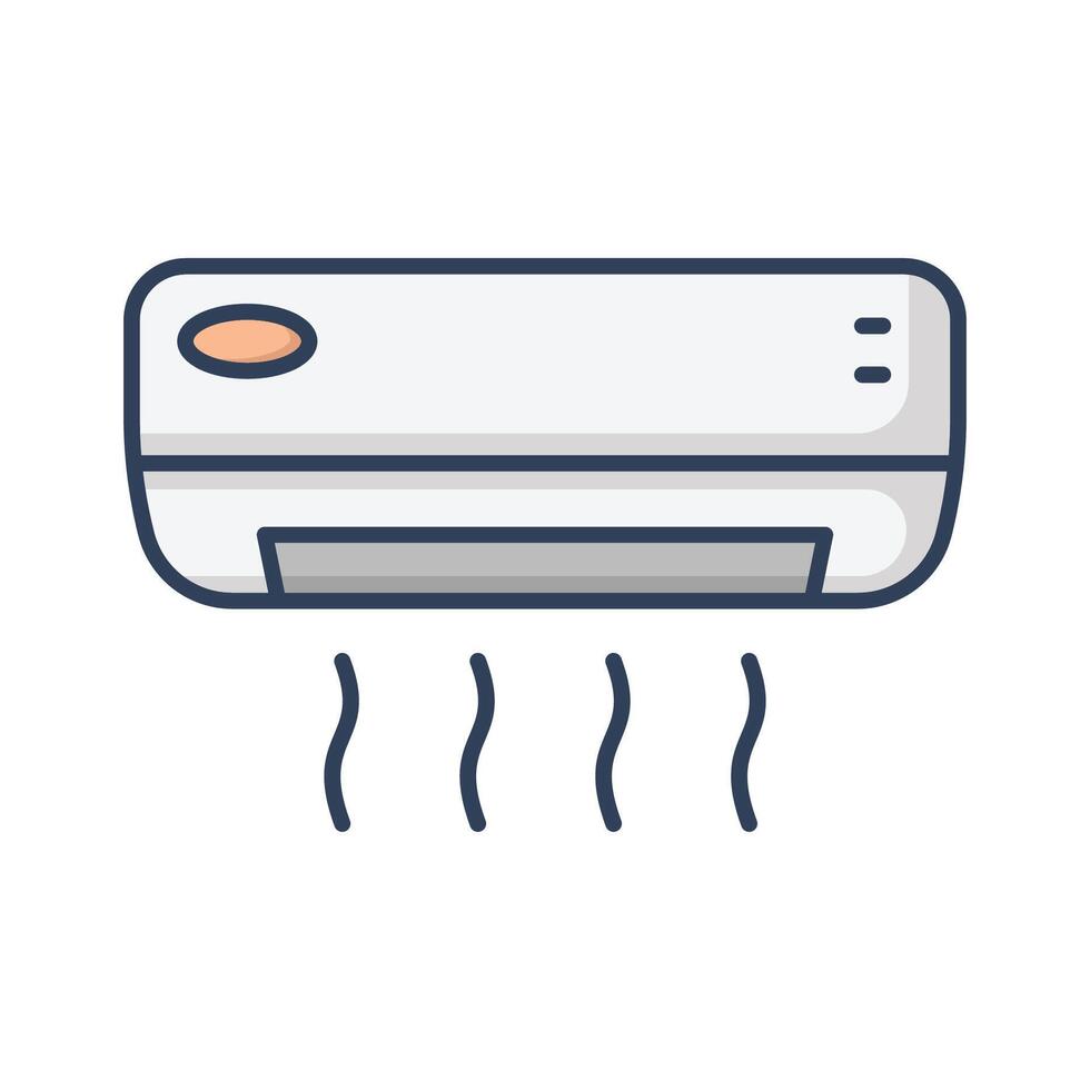 air conditioner icon vector design template in white background