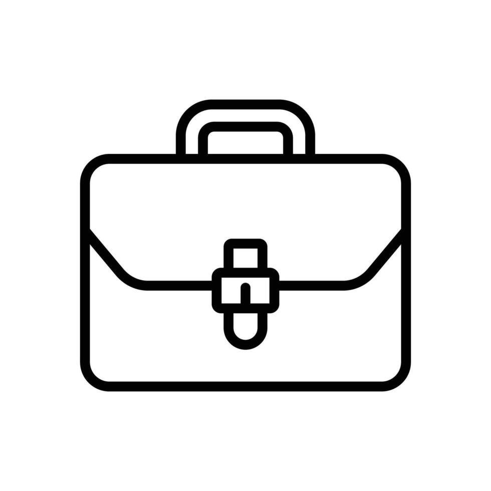 briefcase icon vector design template in white background