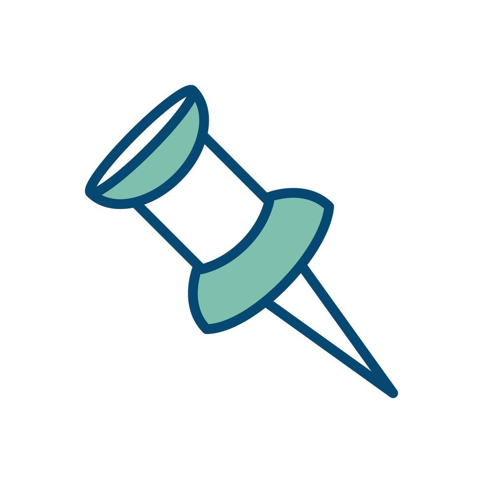 push pin icon vector design template in white background