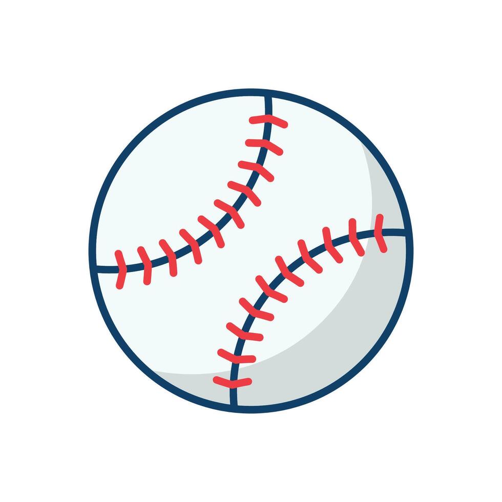 béisbol icono vector diseño modelo en blanco antecedentes