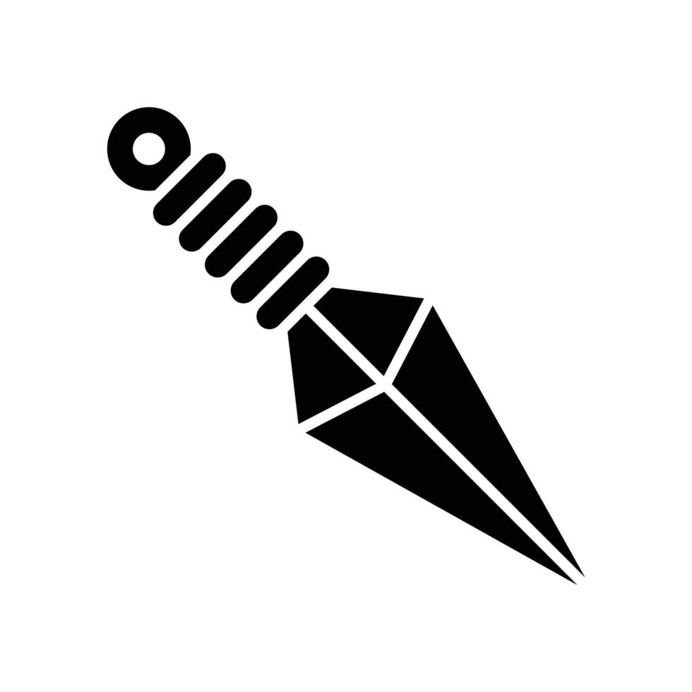 kunai icon vector design template in white background