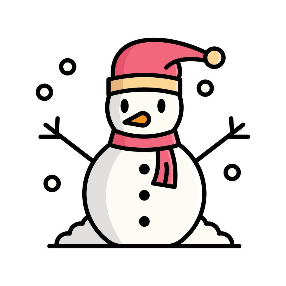snowman icon vector design template in white background