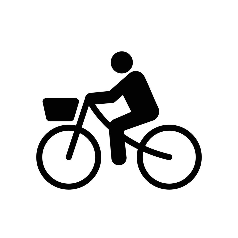 bicicleta icono vector diseño modelo en blanco antecedentes