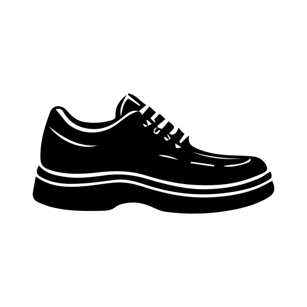 zapato icono en blanco antecedentes. vector ilustración