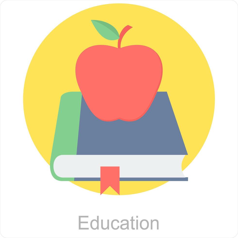 Education and study icon concept vector