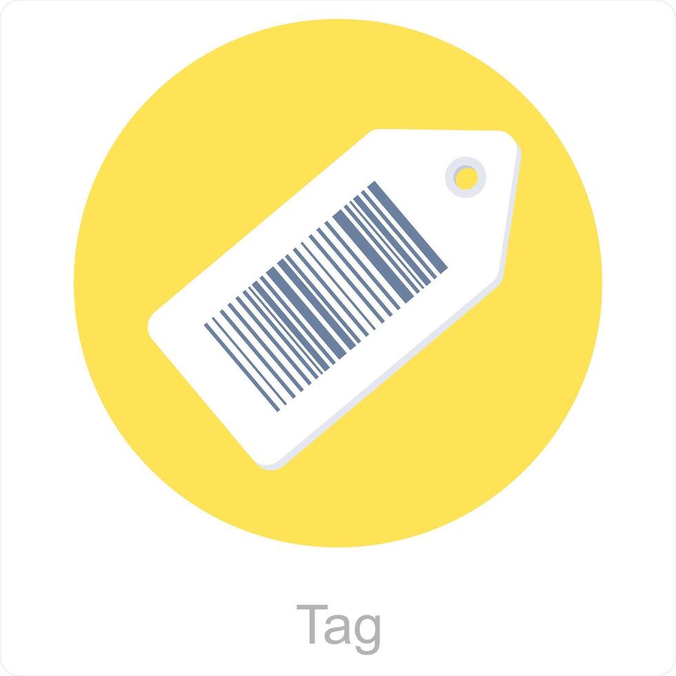 Tag and scan icon concept vector